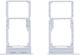 Dual-SIM-Kartenfach SD-Kartenfach Dual-SIM-Tray SD-Karte Samsung Galaxy A16 A165 A16 5G A166 Silber