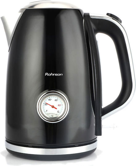 Rohnson Nostalgia Βραστήρας 1.7lt 2200W Μαύρος