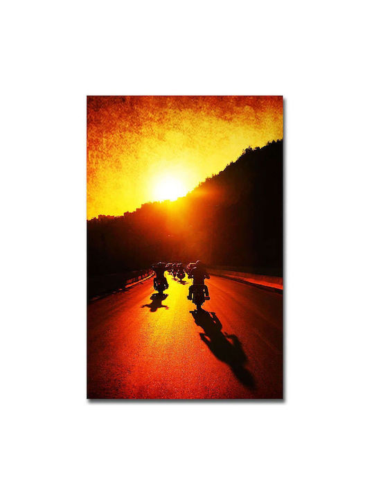 Wallity Πίνακας σε Καμβά με LED Φωτισμό 45x70cm