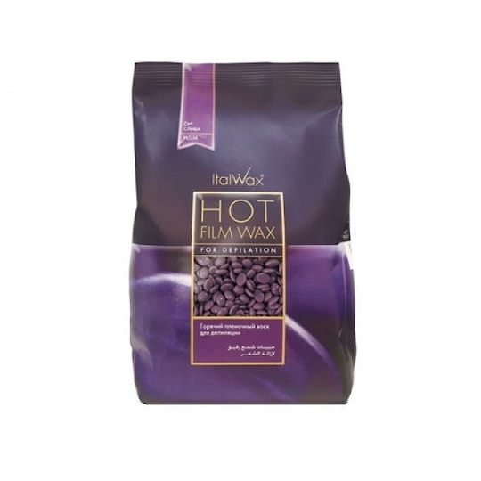 Granule Profesionale de Ceară Depilatoare Elastică Prună 1 Kg Italwax Ceară de Film Fierbinte