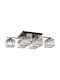 Opviq Ceiling Mount Light 80cm Black with Socket E27