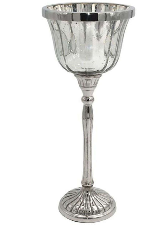 Fylliana Candle Holder Glass in Gray Color 13x3...