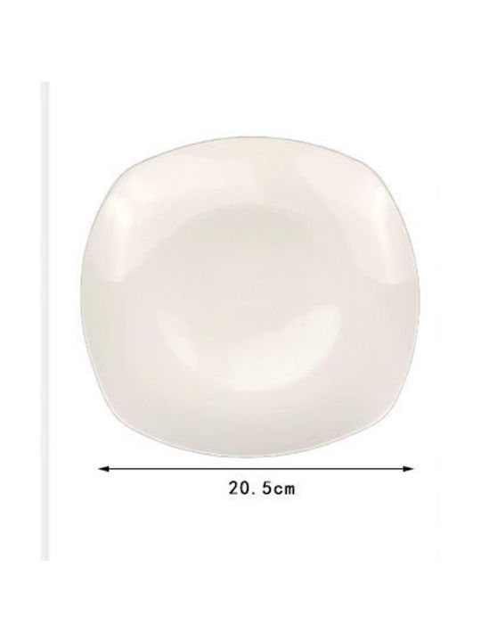 SDS Plate Shallow Ceramic White with Diameter 2...