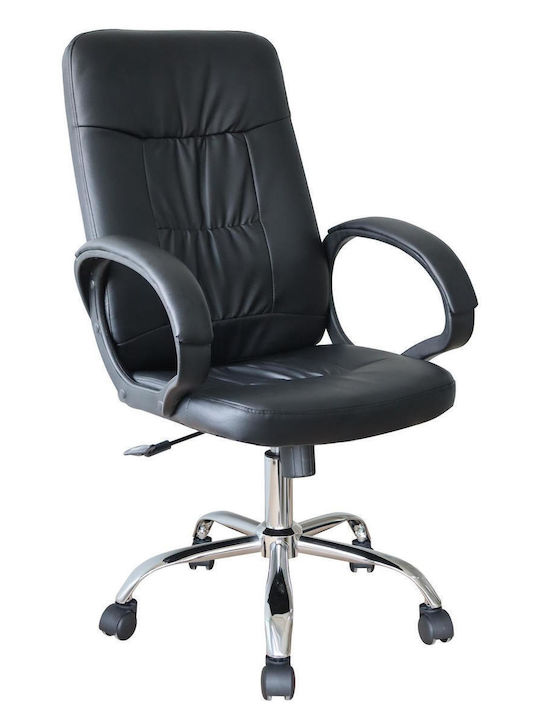 Stuhl Exekutive mit Armen RUTH Black Velvet-Black Metal ArteLibre