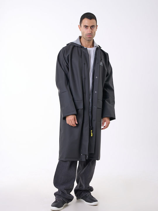 Anorak Αδιάβροχη Καπαρντίνα Strutter Flex X-long Μαύρο