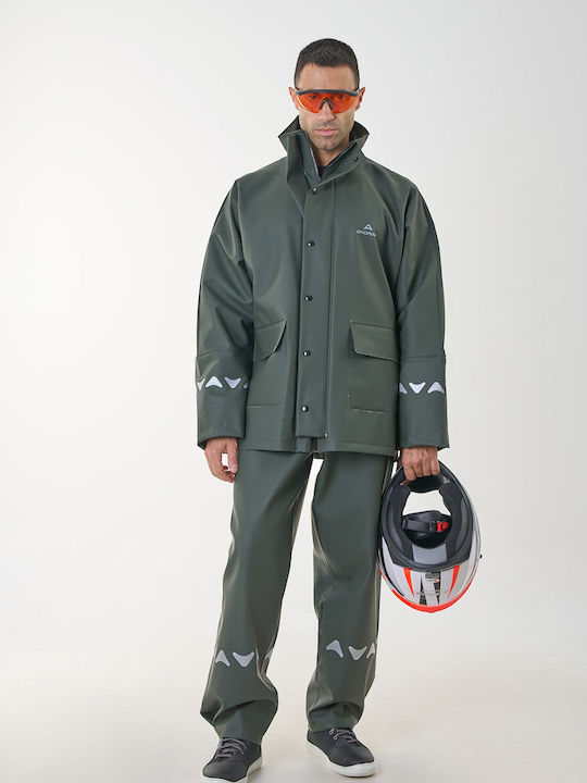 Anorak Waterproof Reflective Suit Street Long O...