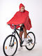 Anorak Wasserdichter Poncho Radfahrer Flex Rot