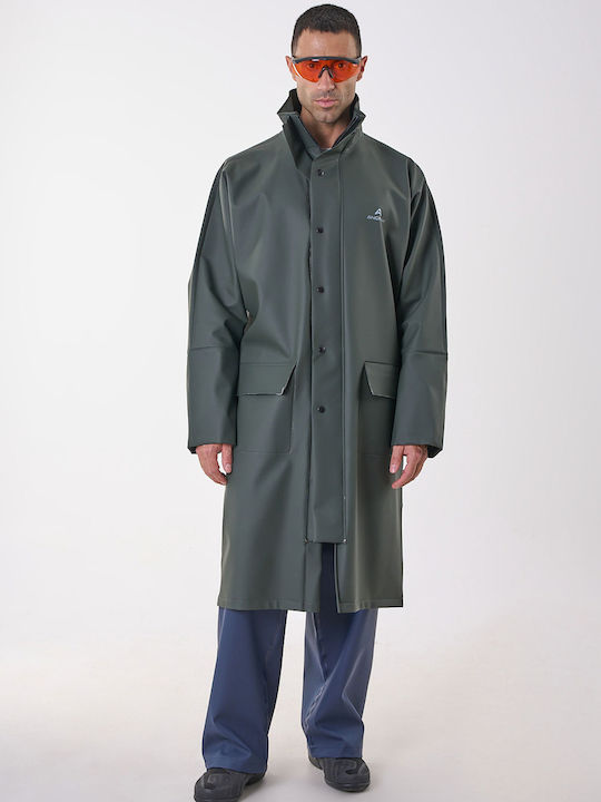Anorak Waterproof Trench Coat Street X-long-olive