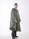 Anorak Αδιάβροχο Πόντσο Jumper Λαδί-one Size