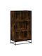 Shelf Wall Smoky Oak 60x35x107.5cm