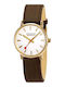 Mondaine Women's Watch with Brown Leather Strap