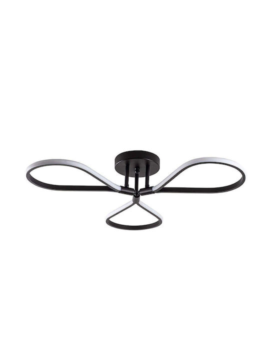 Opviq Damla Ceiling Mount Light 68cm Black with...