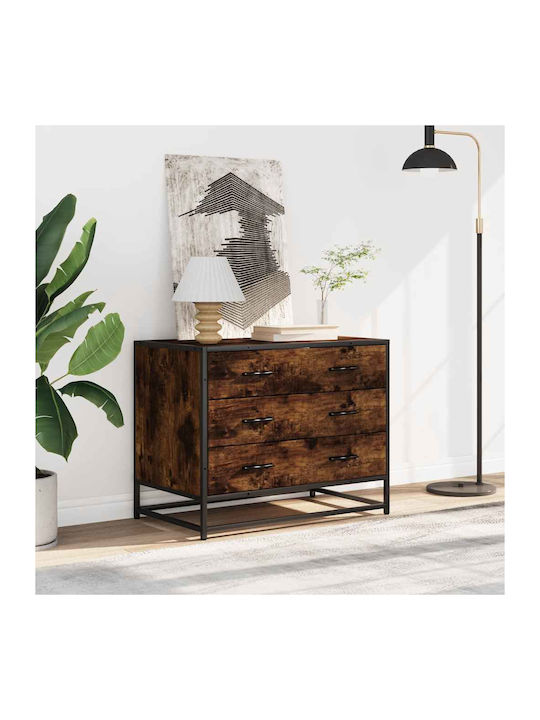 Συρταριέρα Κρεβατοκάμαρας Smoked Oak 70x41x56cm