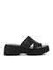 Flache Sandalen für Damen in Schwarz Farbe