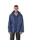 Anorak Avenue Long Men's Waterproof Riding Jacket Blue