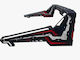 Tafmarket Roll Bar Ladefläche Auto Universal Offroad - Eisen Schwarz Matt/Rot