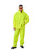 Anorak Street Long Men's Waterproof Riding Jacket & Pants Set Fluo Yellow