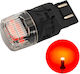 Bec LED W21/5w 7443 12v Canbus 1800lm Roșu