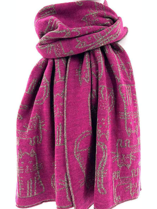 Women's Wool Scarf Fuchsia