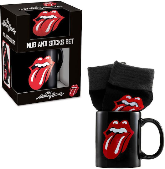 Pyramid International Gift Tin Rolling Stones Cană Ceramică Neagră 315ml