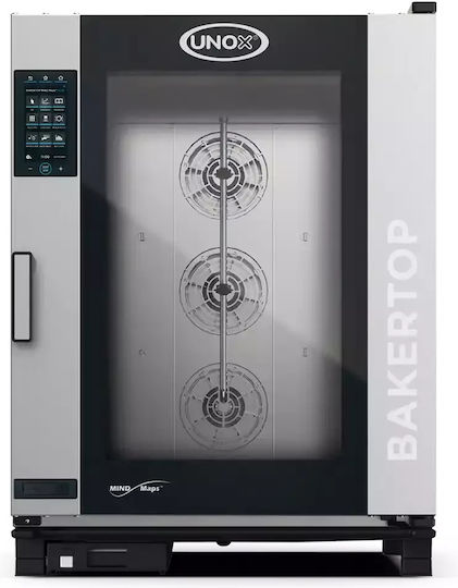 Gas Combi Oven 10 Trays Unox Bakertop Mind.maps Countertop Plus Xebc-10eu-gplm