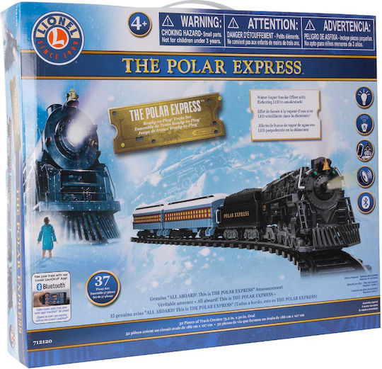 Τρένο Polar Express με Καπνό, Μουσική, Κίνηση, Bluetooth Ελέγχεις Κινητό Τη Φωνή Σου