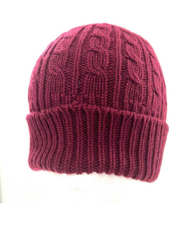 Beanie Unisex Beanie Gestrickt in Rot Farbe