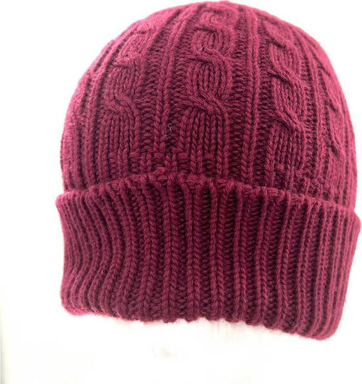 Beanie Unisex Beanie Knitted in Red color