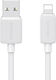 Usams Us-sj689 USB-A to Lightning Cable 12W White 1m (SJ689USB02)