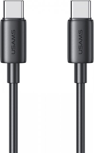 Usams Us-sj711 USB 2.0 Kabel USB-C männlich - USB-C 60W Power Delivery Schwarz 1m SJ711USB01