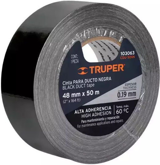 Truper Verpackungsfolie 48mm x 50m in Schwarz Farbe