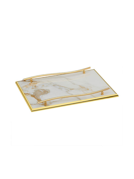 Marble Type 2031 Wedding Tray made of Metal Black 1pcs
