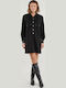 Mini Hemdkleid Schwarz