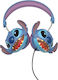 Lexibook Disney Stitch Ενσύρματα Παιδικά On Ear Ακουστικά Μπλε