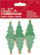 Ξύλινα Διακοσμητικά Μανταλάκια Glitter "create Christmas" Χριστουγεννιάτικο Δέντρο