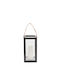 Storm Lantern S Black Recyclable Unprocessed Teak Wood 16x16xh32 Cm Muubs