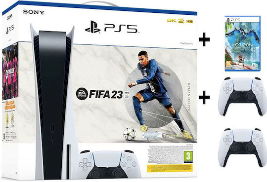 Sony PlayStation 5 825GB & 2nd DualSense Wireless Controller & Horizon Forbidden West