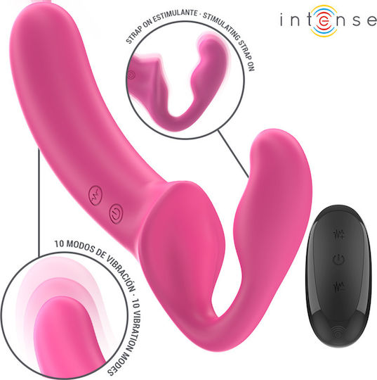 Intense Amy Doppelter Vibrator mit Fernbedienung 20cm Rosa