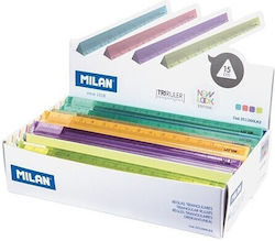 Milan Ruler Plastic Transparent 15cm