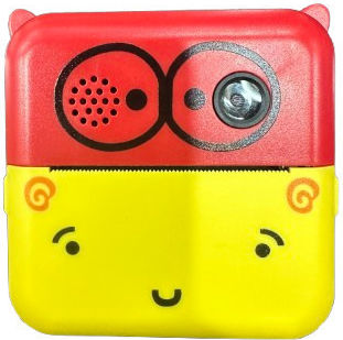Ezra 33840 Kinderkamera mit Thermodruck Rot