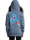 Kids Sweatshirt with Hood and Pockets Dusty Blue