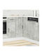 Lucca Corner Cabinet Wall Concrete Grey 75.5x75.5x81.5pcs
