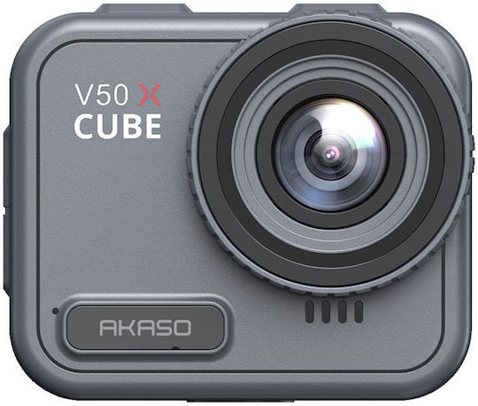 Akaso V50 X Cube Action Camera 4K Ultra HD Underwater with Touch Screen 2.1" and Wi-Fi Gray