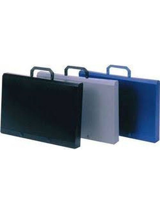 F-Plast Geantă de Desen din Plastic cu cataramă și Mâner 38x4x27cm Gri