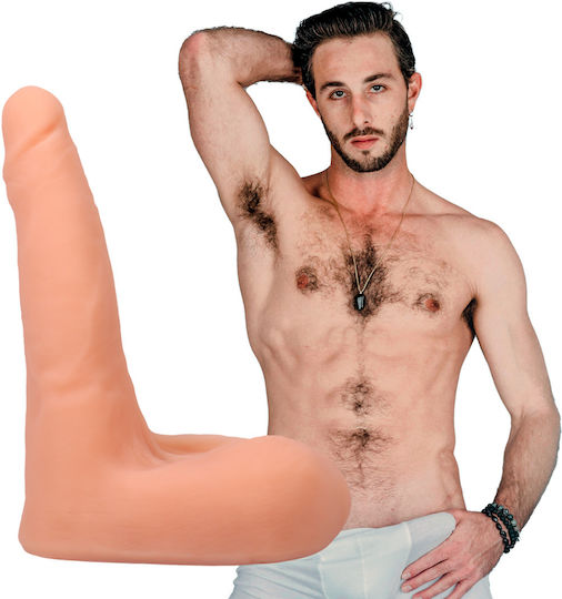 Doc Johnson Lucas Frost Realistic Ultraskyn Ρεαλιστικό Dildo με Όρχεις Flesh 18cm