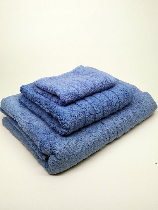 Face Towel 50x100 600gsm 100% Cotton Light Blue