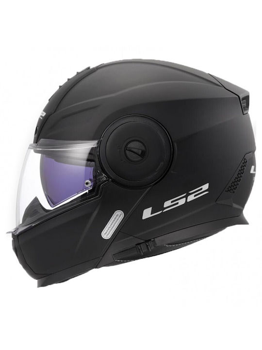 LS2 Scope II Black Matt Κράνος Μηχανής Flip-Up ECE 22.06 1750gr με Sunvisor