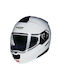 Nolan N90-3 Classico Pure White Κράνος Μηχανής Flip-Up ECE 22.06 με Pinlock και Sunvisor