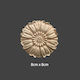 Carved Solid Wood Flower 8cm Dhw-612