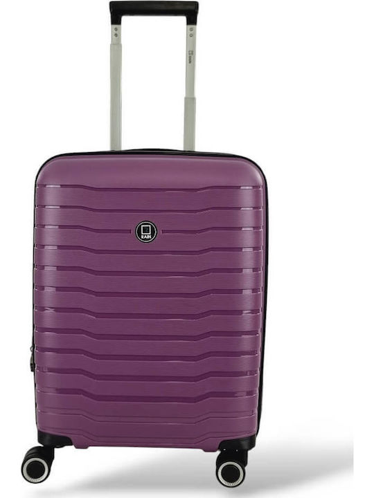 Rain Cabin Hard Purple Suitcase with 4 Wheels H...
